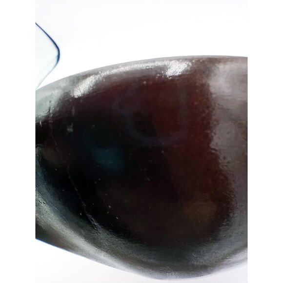 Leaf-Shaped Bowl Vintage Midcentury Modern Monkey Pod 8.5 Inch Rustic Kitchen - Picture 9 of 16